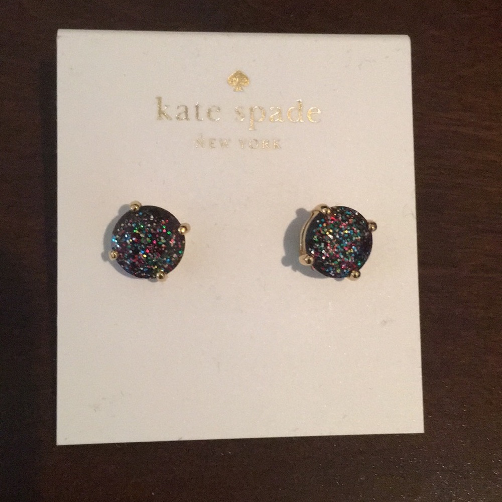 Kate Spade glitter stud earrings